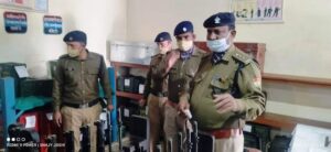 पुलिस उपाधीक्षक सदर पौड़ी द्वारा किया गया पुलिस लाईन का अर्द्धवार्षिक निरीक्षण