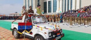 उत्तराखण्ड राज्य स्थापना दिवस के अवसर पर ग्रीष्म कालीन राजधानी गैरसैंण में किया गया भव्य रैतिक परेड़ का आयोजन