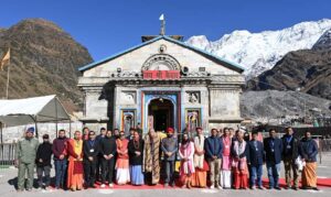 उपराष्ट्रपति  जगदीप धनखड़ ने शुक्रवार को बाबा केदारनाथ धाम पहुँच कर बाबा के दर्शन किए