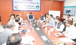 मुख्य सचिव आनन्द बर्द्धन ने आपदा प्रबन्धन विभाग की समीक्षा की