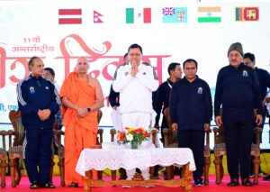 सीएम धामी  ने भराड़ीसैंण से दिया "हर घर योग, हर जन निरोग'’ का संदेश