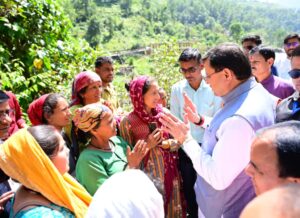 सीएम धामी ने चमोली जिले के आपदा प्रभावित क्षेत्रों का निरीक्षण किया