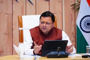 सीएम धामी ने तहसील स्तर पर जनता से किया वर्चुअल संवाद