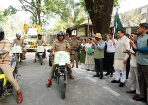 वन्यजीव सप्ताह के शुभारंभ अवसर पर मुख्यमंत्री धामी ने  बाइक रैली को हरी झंडी दिखाकर किया रवाना