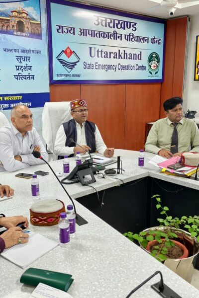 हिमाचल के अपर मुख्य सचिव ने  यूएसडीएमए का भ्रमण किया